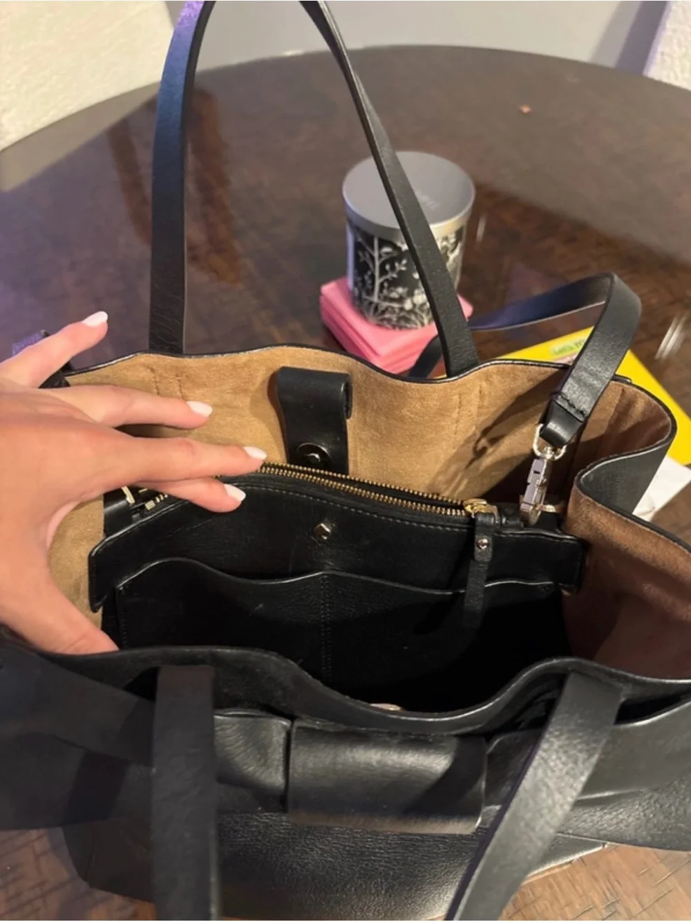 kate spade Black Leather Bow Satchel